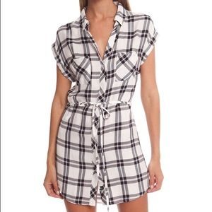 Rails Brooke Button Down Plaid Dress Medium